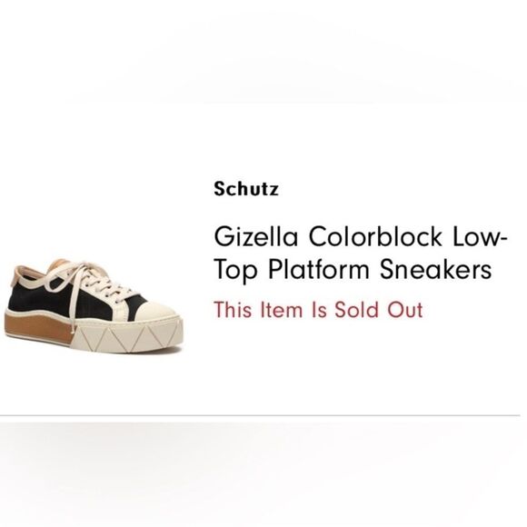 SCHUTZ Black and White Womans Sneakers. Size 10. - Picture 6 of 6